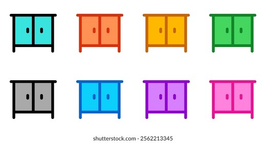 Editable cabinet, nightstand vector icon. Part of a big icon set family. Perfect for web and app interfaces, presentations, infographics, etc