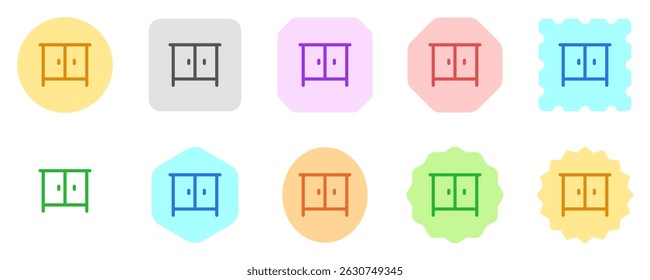 Editable cabinet, nightstand vector icon. Part of a big icon set family. Perfect for web and app interfaces, presentations, infographics, etc