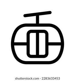 Editable cable car vector icon. Vehicles, transportation, travel. Part of a big icon set family. Perfect for web and app interfaces, presentations, infographics, etc