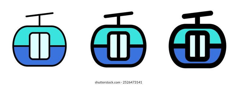 Editable cable car vector icon. Vehicles, transportation, travel. Part of a big icon set family. Perfect for web and app interfaces, presentations, infographics, etc