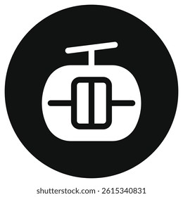 Editable cable car vector icon. Vehicles, transportation, travel. Part of a big icon set family. Perfect for web and app interfaces, presentations, infographics, etc