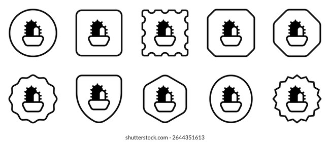 Editable cactus, indoor plant vector icon. Part of a big icon set family. Perfect for web and app interfaces, presentations, infographics, etc