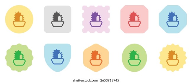 Editable cactus, indoor plant vector icon. Part of a big icon set family. Perfect for web and app interfaces, presentations, infographics, etc
