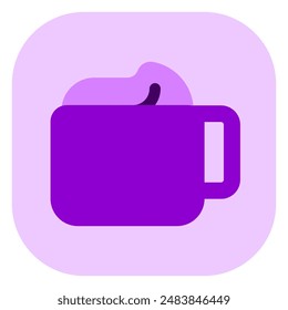 Editable cafe latte vector icon. Cafe, coffee shop, restaurant, drink, beverages. Part of a big icon set family. Perfect for web and app interfaces, presentations, infographics, etc