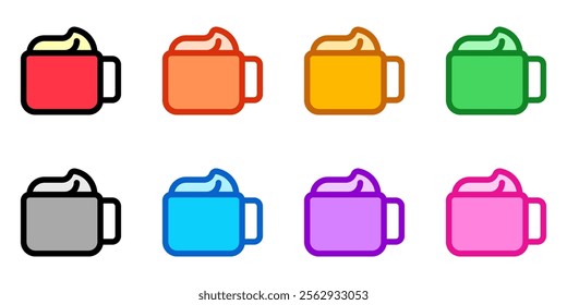 Editable cafe latte vector icon. Cafe, coffee shop, restaurant, drink, beverages. Part of a big icon set family. Perfect for web and app interfaces, presentations, infographics, etc