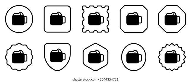Ícone de vetor café em café editável. Café, cafeteria, restaurante, bebida, bebidas. Parte de uma grande família de conjuntos de ícones. Perfeito para interfaces web e app, apresentações, infográficos, etc