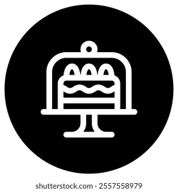 Editable cake display vector icon. Bakery, cooking, food. Part of a big icon set family. Perfect for web and app interfaces, presentations, infographics, etc