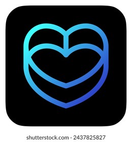 Molde de pastel editable, icono de vector de cortador de galletas. Panadería, cocina, electrodomésticos, utensilios de cocina, alimentos. Parte de una gran familia de iconos. Perfecto para interfaces web y aplicaciones, presentaciones, infografías, etc