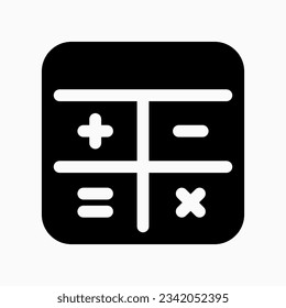 Editable calculator vector icon. Part of a big icon set family. Finance, business, investment, accounting. Perfect for web and app interfaces, presentations, infographics, etc
