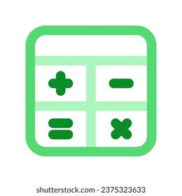 Icono de vector de calculadora editable. Parte de una familia de iconos grandes. Finanzas, negocios, inversión, contabilidad. Perfecto para interfaces web y de aplicaciones, presentaciones, infografías, etc