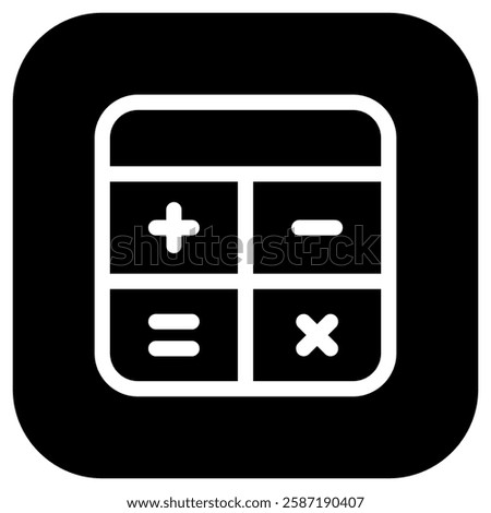 Editable calculator vector icon. Part of a big icon set family. Finance, business, investment, accounting. Perfect for web and app interfaces, presentations, infographics, etc