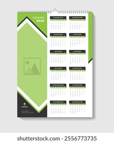 Editable calendar template simple corporate card planner