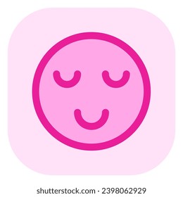 Editable calm, zen, relaxed face vector icon. Part of a big icon set family. Perfect for web and app interfaces, presentations, infographics, etc