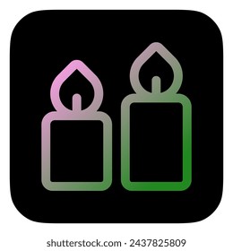 Editable candles vector icon. Wellness, spa, relaxation. Part of a big icon set family. Perfect for web and app interfaces, presentations, infographics, etc