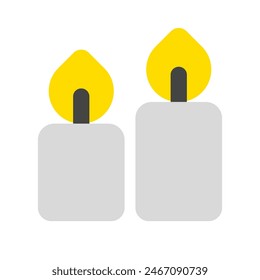 Editable candles vector icon. Wellness, spa, relaxation. Part of a big icon set family. Perfect for web and app interfaces, presentations, infographics, etc