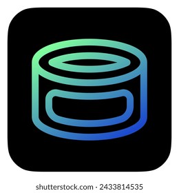 Bearbeitbares Symbol für Lebensmittelvektoren in Dosen. Teil einer großen Icon-Set-Familie. Perfekt für Web- und App-Schnittstellen, Präsentationen, Infografiken usw