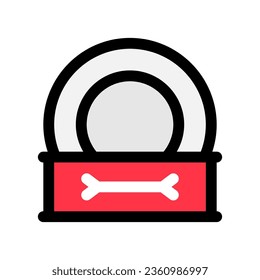 Editable canned pet food vector icon. Veterinary, animal, pet care, pet shop. Part of a big icon set family. Perfect for business, web and app interfaces, presentations, infographics, etc