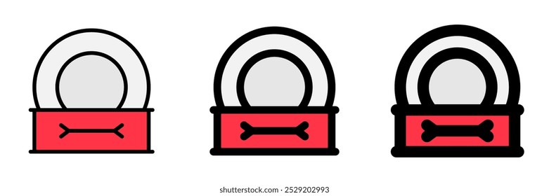 Editable canned pet food vector icon. Veterinary, animal, pet care, pet shop. Part of a big icon set family. Perfect for business, web and app interfaces, presentations, infographics, etc