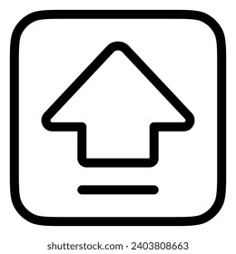 Editable capslock arrow vector icon. Part of a big icon set family. Perfect for web and app interfaces, presentations, infographics, etc