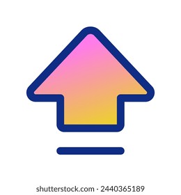 Editable capslock arrow vector icon. Part of a big icon set family. Perfect for web and app interfaces, presentations, infographics, etc