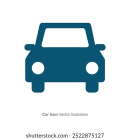 Ilustración editable del Vector del icono del coche EPS 10