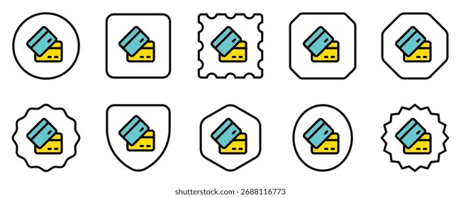 Icono de Vector de pago con tarjeta editable. Parte de una gran familia de iconos. Perfecto para interfaces de Web y App, presentaciones, infografías, etc