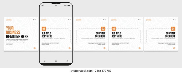 Editable carousel post, creative social media carousel template, modern and editable business carousel template design