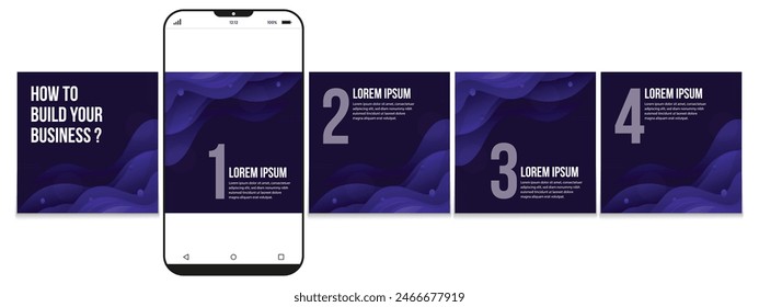 Editable carousel post, creative social media carousel template, modern and editable business carousel template design