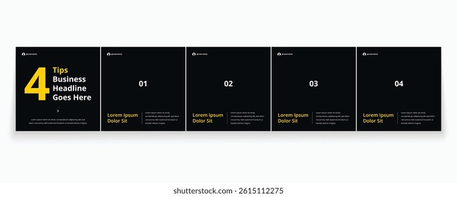 Editable carousel post, creative social media carousel template, modern and editable business carousel template design