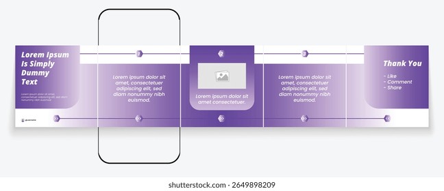 Editable carousel post, creative social media carousel template, modern and editable business carousel template design