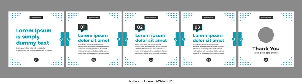 plantilla de diapositiva de carrusel editable para publicaciones en redes sociales