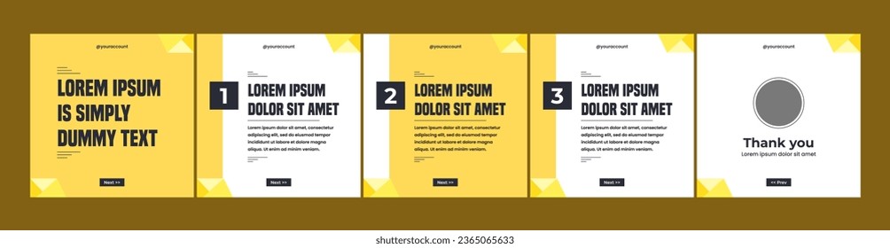 editable carousel template for social media