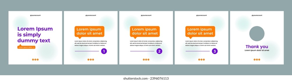 editable carousel template for social media posts