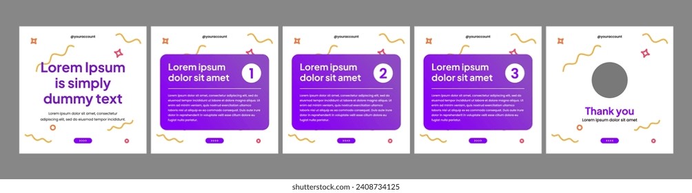 editable carousel template for social media posts