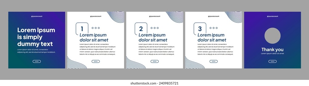 editable carousel template for social media posts