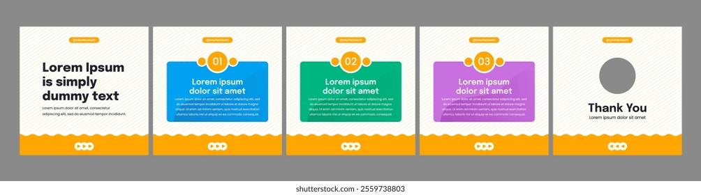 editable carousel template for social media posts