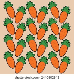 Editable carrot pattern, they can be easily manipulated