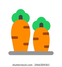 Editable carrot vector icon. Vegetable, plant farm. Part of a big icon set family. Perfect for web and app interfaces, presentations, infographics, etc