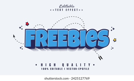 editable cartoon freebies text effect.typhography logo