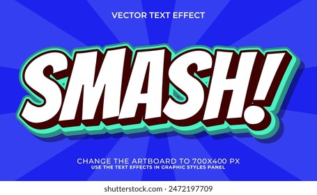 Editable cartoon text effect comic font style