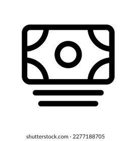 Editable cash, banknote vector icon. Part of a big icon set family. Finance, business, investment, accounting. Perfect for web and app interfaces, presentations, infographics, etc