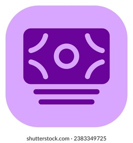 Efectivo editable, icono vector de billetes. Parte de una familia de iconos grandes. Finanzas, negocios, inversión, contabilidad. Perfecto para interfaces web y de aplicaciones, presentaciones, infografías, etc