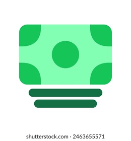 Efectivo editable, Vector del billete. Parte de una gran familia de iconos. Finanzas, negocios, inversiones, contabilidad. Perfecto para interfaces de Web y App, presentaciones, infografías, etc