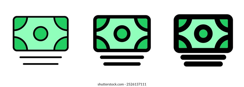 Editable cash, banknote vector icon. Part of a big icon set family. Finance, business, investment, accounting. Perfect for web and app interfaces, presentations, infographics, etc