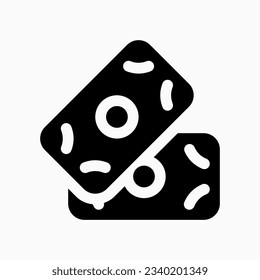 Efectivo editable, dinero, icono del vector de pago. Parte de una familia de iconos grandes. Perfecto para interfaces web y de aplicaciones, presentaciones, infografías, etc