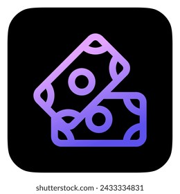 Editierbares Bargeld, Geld, Zahlungs-Vektor-Symbol. Teil einer großen Icon-Set-Familie. Perfekt für Web- und App-Schnittstellen, Präsentationen, Infografiken usw