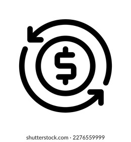 Editable cashflow vector icon. Part of a big icon set family. Perfect for web and app interfaces, presentations, infographics, etc