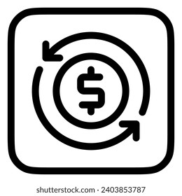 Editable cashflow vector icon. Part of a big icon set family. Perfect for web and app interfaces, presentations, infographics, etc