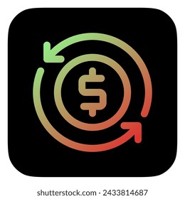 Editable cashflow vector icon. Part of a big icon set family. Perfect for web and app interfaces, presentations, infographics, etc