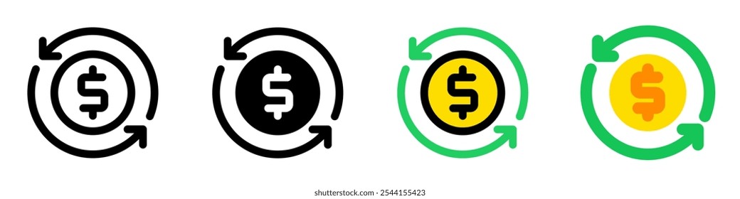 Editable cashflow vector icon. Part of a big icon set family. Perfect for web and app interfaces, presentations, infographics, etc